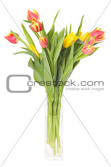 Vase with tulips