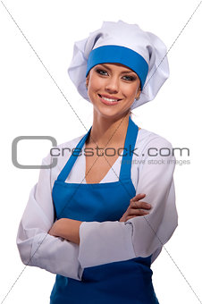 girl in clothes cook