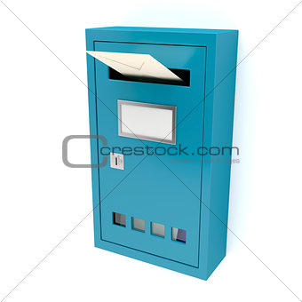 Blue mailbox