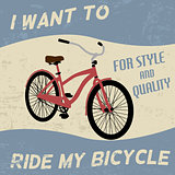 Bicycle vintage poster