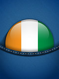 Ireland Flag Button in Jeans Pocket