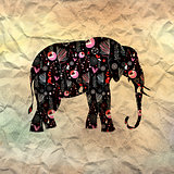 ornamental elephant silhouette