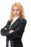 Business blonde woman