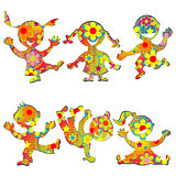 Floral patterned stylized kids