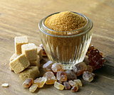assorted brown sugar - sand, crystal and refined