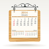 january 2014 - calendar