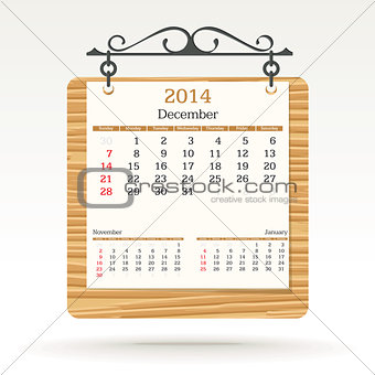 december 2014 - calendar