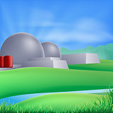 Nuclear power energy illustration