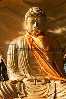 buddha statue in yangon myanmar
