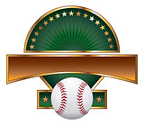 Baseball Design Template Gold Star