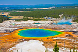 Grand Prismatic Spring in Yellowstone National Park ,USA