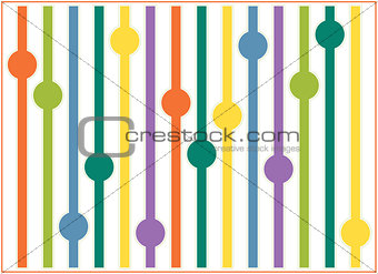 Spring background with straws balls