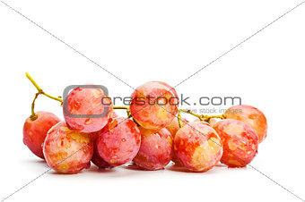 bunch of red grape 