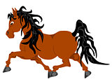 brown pony pacing