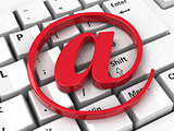 E-mail icon on keyboard