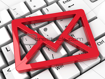 Mail icon on keyboard