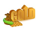 gold prices increasing illustration