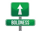 boldness road sign illustration design