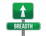 breadth road sign illustration design