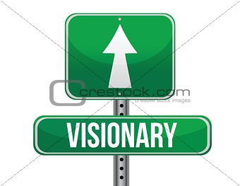 visionary road sign illustration design