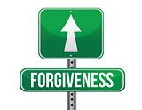 forgiveness road sign illustration design