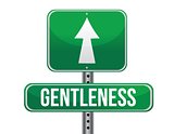 gentleness road sign illustration design