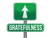 gratefulness road sign illustration design