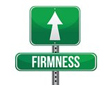 firmness road sign illustration design