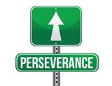 perseverance road sign illustration design