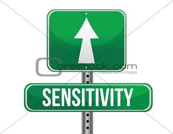sensitivity road sign illustration design