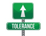tolerance road sign illustration design