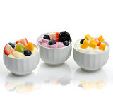 Yogurt  Assortment With Fruits And Berries 
