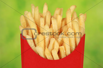 French fries in a red box