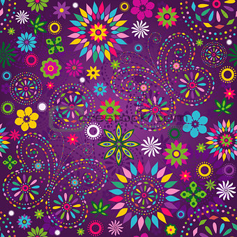 Seamless motley violet pattern