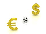 Euro against the dollar in football 