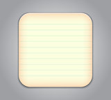 Vector notepad app icon