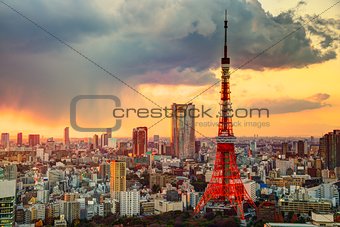 Tokyo Tower and Skyline