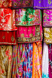 Colorful clothes and saris