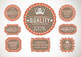 Vintage label Style with eight Design Element