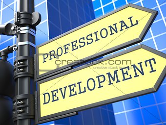 Business Concept. Professional Development Sign.