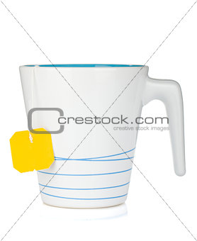 Tea cup with teabag
