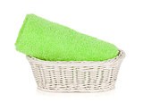 Green towel