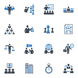 Management and Business Icons - Blue Series