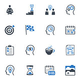 Productive at Work Icons - Blue Series