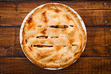 Freshly baked apple pie 
