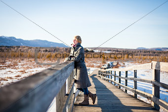 Girl on the bridge