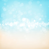 Blurred bokeh nature background with sea cost