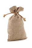 image of burlap sack the tied