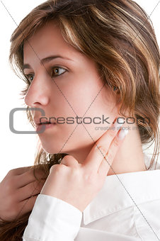 Woman Checking Heart Rate