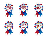 Independence day badges